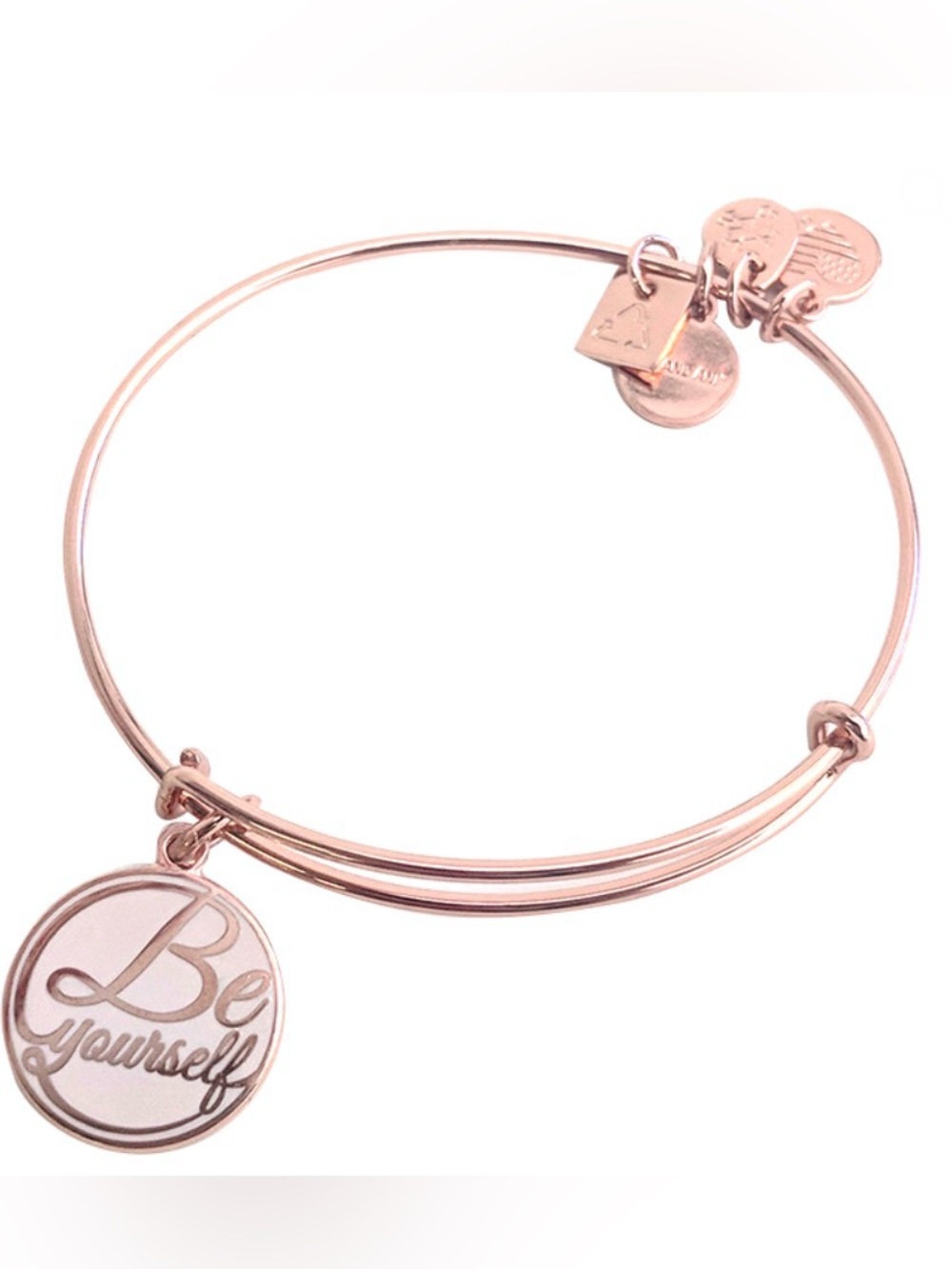 Alex and Ani “Be Yourself” Bangle in Rose Gold